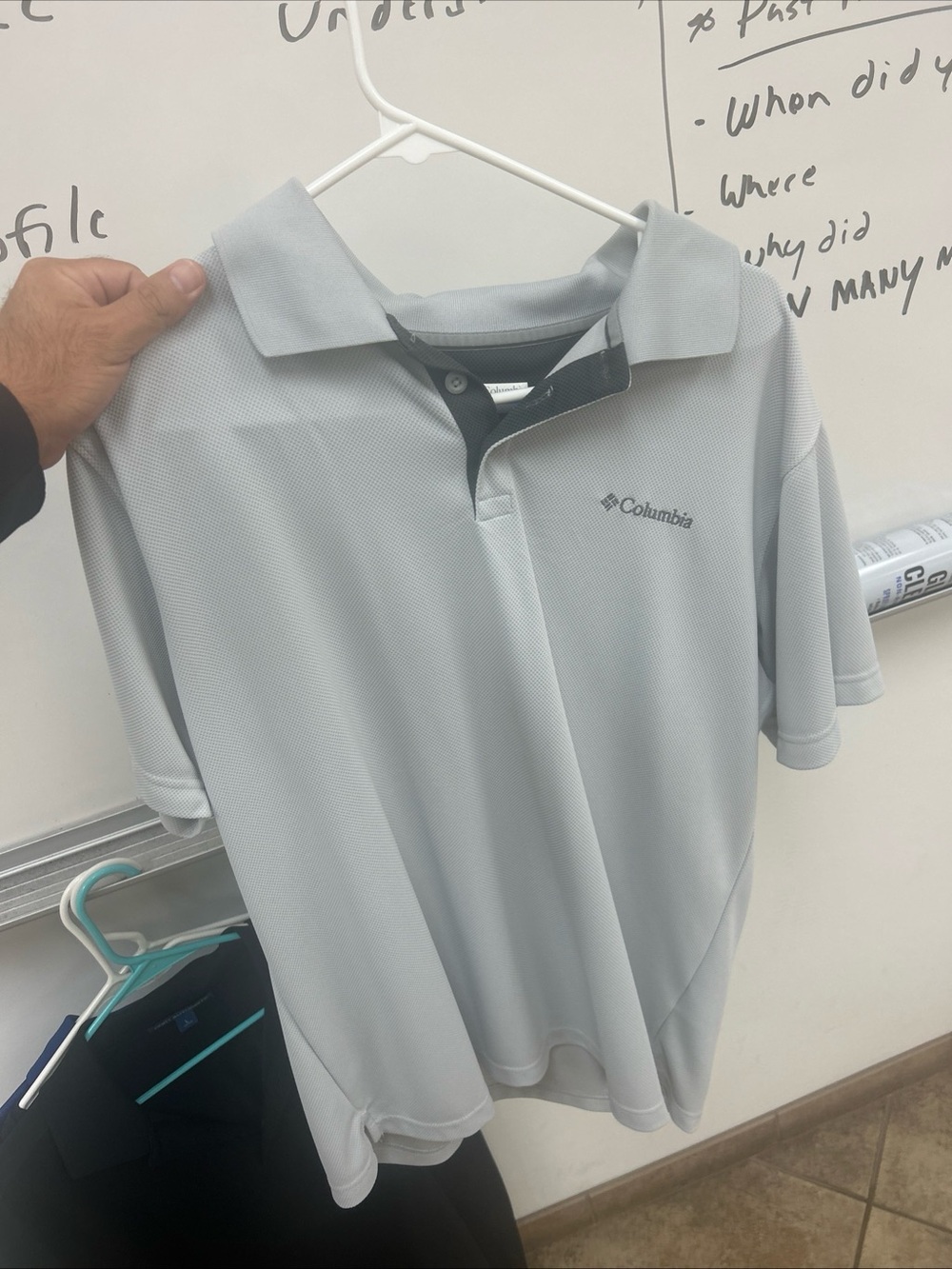 Columbia Men's Light Gray Performance Polo